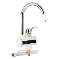 Проточний кран-водонагрівач кухонний для кухні Lidz Warm 058 LDWAR058WCR24985 White / Chrome Проточний кран-водонагрівач кухонний для кухні Lidz Warm 058 LDWAR058WCR24985 White / Chrome