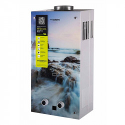 Колонка газова димохідна Thermo Alliance JSD20-10GA 10 л панель скляна з малюнком море Колонка газова димохідна Thermo Alliance JSD20-10GA 10 л панель скляна з малюнком море