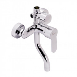 Душова система універсальна Qtap Plava на три споживача (з виливом) з полицею QT1005CRM Chrome Душова система універсальна Qtap Plava на три споживача (з виливом) з полицею QT1005CRM Chrome