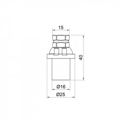 Заглушка прес Icma 16х2 №417 Заглушка прес Icma 16х2 №417