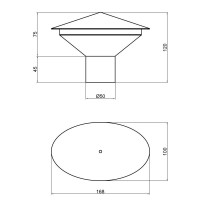 Грибок вентиляційний PPR TA Sewage 50 Грибок вентиляційний PPR TA Sewage 50