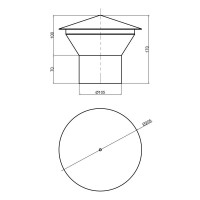 Грибок вентиляційний PPR TA Sewage 110 Грибок вентиляційний PPR TA Sewage 110