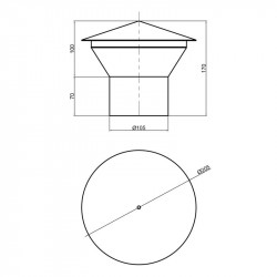 Грибок вентиляційний PPR TA Sewage 110