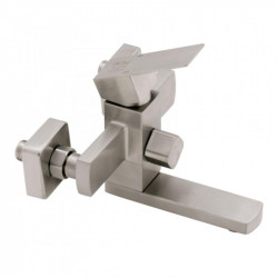 Змішувач для ванни Lidz Kubis 006 з поворотним виливом (з душовим гарнітуром) (k35) LDKUB006NKS28536 Nickel Змішувач для ванни Lidz Kubis 006 з поворотним виливом (з душовим гарнітуром) (k35) LDKUB006NKS28536 Nickel