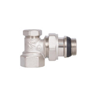 Кран радіаторний Thermo Alliance Base 1/2" ВЗ з антипротіканням кутовий SD229W15