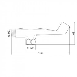 Тримач для лійки Lidz Niagara 109 LDNIA109CRM29475 Chrome