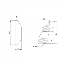 Ексцентрик для змішувача Lidz Repair 013 LDREP01329477 Ексцентрик для змішувача Lidz Repair 013 LDREP01329477