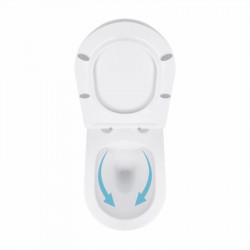 Унітаз підвісний Qtap Jay безобідковий з сідінням Soft-close QT07335176W