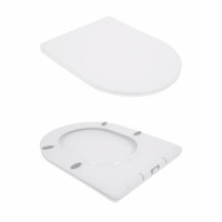 Унітаз підвісний Qtap Jay безобідковий з сідінням Soft-close QT07335176W