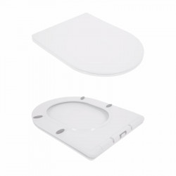 Унітаз підвісний Qtap Jay безобідковий з сідінням Soft-close QT07335176W