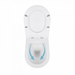 Унітаз підвісний Qtap Swan безобідковий з сідінням Soft-close QT16335178W