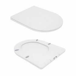 Унітаз підвісний Qtap Swan безобідковий з сідінням Soft-close QT16335178W