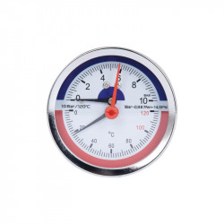 Термоманометр Thermo Alliance Standart 80 мм 1/2", заднє підключення SD17310B Термоманометр Thermo Alliance Standart 80 мм 1/2", заднє підключення SD17310B