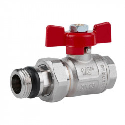 Кран кульовий "Американка" Icma 1/2" з антипротіканням прямий №348 Кран кульовий "Американка" Icma 1/2" з антипротіканням прямий №348