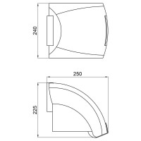 Сушарка для рук Lidz Tarnow 0192 настінна 1800 Вт LDTAR0192WHI32511 White