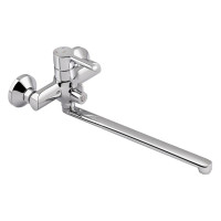 Змішувач для ванни Qtap Grand з поворотним виливом (з душовим гарнітуром) QTGRACRM005 Chrome Змішувач для ванни Qtap Grand з поворотним виливом (з душовим гарнітуром) QTGRACRM005 Chrome