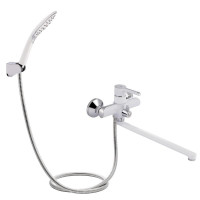 Змішувач для ванни Grand 005 довгий вилив White (k35) Qtap Змішувач для ванни Grand 005 довгий вилив White (k35) Qtap