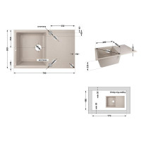 Кухонна мийка Lidz 790x495/230 MAR-07 (LIDZMAR07790495230) Кухонна мийка Lidz 790x495/230 MAR-07 (LIDZMAR07790495230)