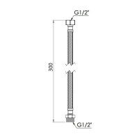 Гнучка підводка для води Thermo Alliance Forte ВЗ 30 см SF392W30
