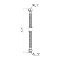 Гнучка підводка для води Thermo Alliance Forte ВЗ 200 см SF392W200 Гнучка підводка для води Thermo Alliance Forte ВЗ 200 см SF392W200