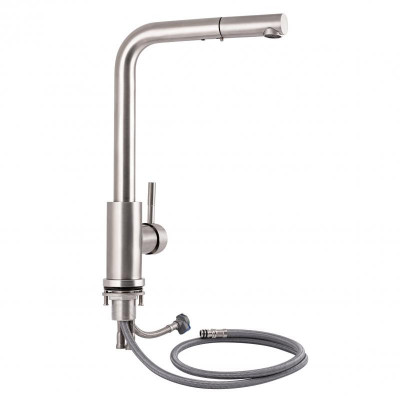 Змішувач для кухні Lidz Aria 015FL1 з висувним виливом (k35) LDARI015FL1NKS34944 Nickel Змішувач для кухні Lidz Aria 015FL1 з висувним виливом (k35) LDARI015FL1NKS34944 Nickel