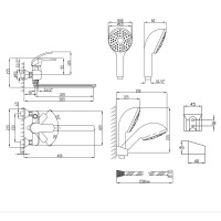 Змішувач (CRM) 43 79 005-1 для ванни довгий NEW (k40) Lidz Змішувач (CRM) 43 79 005-1 для ванни довгий NEW (k40) Lidz