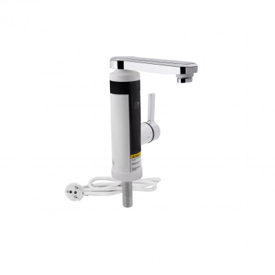 Проточний кран-водонагрівач кухонний для кухні Lidz Warm 061 LDWAR061WCR35431 White / Chrome Проточний кран-водонагрівач кухонний для кухні Lidz Warm 061 LDWAR061WCR35431 White / Chrome