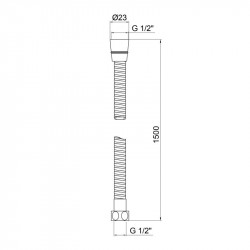 Шланг Lidz Niagara 03 1,5 м LDNIA03CRM35452 Chrome Шланг Lidz Niagara 03 1,5 м LDNIA03CRM35452 Chrome
