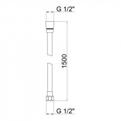 Шланг Lidz Niagara 09 1,5 м LDNIA09CRM35458 Chrome Шланг Lidz Niagara 09 1,5 м LDNIA09CRM35458 Chrome
