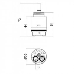 Картридж для змішувача Lidz Repair 35N (k35) LDREP35N35778
