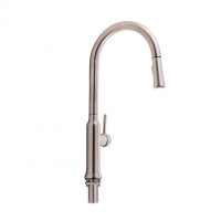 Змішувач для кухні Qtap Baruska з висувним виливом QTBAR9137103UN Brushed Nickel PVD Змішувач для кухні Qtap Baruska з висувним виливом QTBAR9137103UN Brushed Nickel PVD
