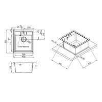 Кухонна мийка Lidz 460х515/200 GRF-13 (LIDZGRF13460515200) Кухонна мийка Lidz 460х515/200 GRF-13 (LIDZGRF13460515200)
