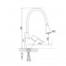 Змішувач для кухні Lidz Tani 008F3 з гнучким виливом (k40) LDTAN008F3WCR37037 Chrome/White