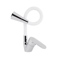 Змішувач для кухні Lidz Tani 008F3 з гнучким виливом (k40) LDTAN008F3WCR37037 Chrome/White Змішувач для кухні Lidz Tani 008F3 з гнучким виливом (k40) LDTAN008F3WCR37037 Chrome/White