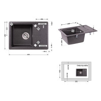 Кухонна мийка Lidz 620x435/200 GRF-13 (LIDZGRF13620435200) Кухонна мийка Lidz 620x435/200 GRF-13 (LIDZGRF13620435200)