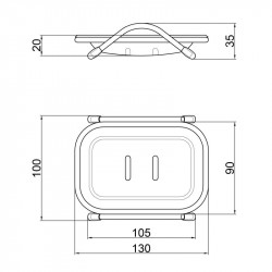 Мильниця Lidz Playa 0203 (пластик) LDPLA0203WHI37456 White