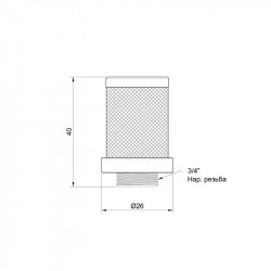 Сітка зворотного клапана Thermo Alliance Standart 3/4" SD245W20 Сітка зворотного клапана Thermo Alliance Standart 3/4" SD245W20