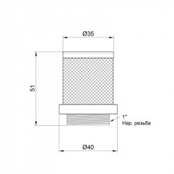 Сітка зворотного клапана Thermo Alliance Standart 1" SD245W25 Сітка зворотного клапана Thermo Alliance Standart 1" SD245W25