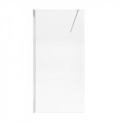 Душова перегородка Qtap Walk-In Standard CRM201.C8 100х200 см, скло Clear 8 мм, покриття CalcLess