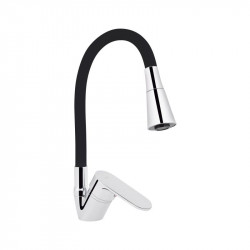 Змішувач для кухні Lidz Tani 008F3 з гнучким виливом (k40) LDTAN008F3BCR39484 Chrome/Black