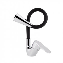 Змішувач для кухні Lidz Tani 008F3 з гнучким виливом (k40) LDTAN008F3BCR39484 Chrome/Black