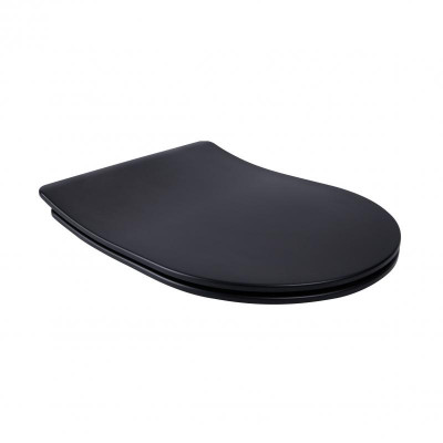 Сидіння для унітаза Qtap (Robin, Scorpio) з мікроліфтом Slim QT99U184UF450MB Сидіння для унітаза Qtap (Robin, Scorpio) з мікроліфтом Slim QT99U184UF450MB