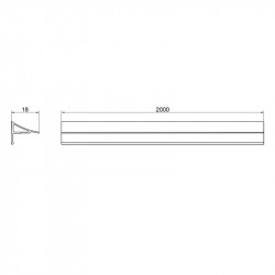 Декоративна планка для піддона та ванни Qtap Water cover WHI60201803 Декоративна планка для піддона та ванни Qtap Water cover WHI60201803