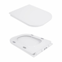 Унітаз-компакт Qtap Nando безобідковий з сидінням Soft-close QT12221222AW