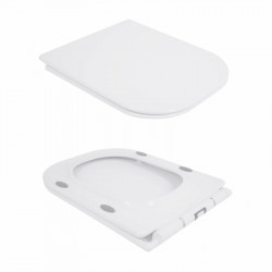 Унітаз-компакт Qtap Nando безобідковий з сидінням Soft-close QT12221222AW