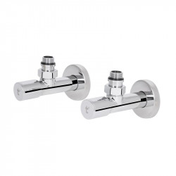 Комплект кранів Thermo Alliance Standart 1/2" НР для рушникосушарки кутовий SF395W15