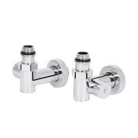 Комплект кранів Thermo Alliance Standart 1/2" хром, для рушникосушарки кутовий SF395W15HE