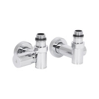 Комплект кранів Thermo Alliance Standart 1/2" хром, для рушникосушарки кутовий SF395W15HE