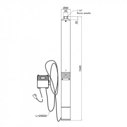 Насос заглибний відцентровий Thermo Alliance 4SSM6-11 1,1 кВт з пультом Насос заглибний відцентровий Thermo Alliance 4SSM6-11 1,1 кВт з пультом