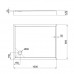 Душовий піддон Qtap Tern 301812C 100x80x12 см + сифон